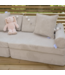 Grijze Montessori kinderbank van corduroy
