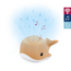 Soothing whale-shaped projector for children in warm camel color