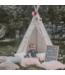 Boho tipi tent met vrolijke pompons