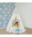 Boho tipi tent met vrolijke pompons