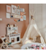 Boho tipi tent met vrolijke pompons