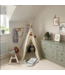 Boho tipi tent met vrolijke pompons