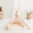 Tipi tent voor huisdieren  met luxe faux fur mat – duurzaam, stijlvol en comfortabel