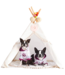 Tipi tent voor grote honden en katten – ecru maat L