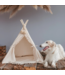 Tipi tent voor grote honden en katten – ecru maat L