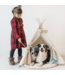 Tipi tent voor grote honden en katten – ecru maat L