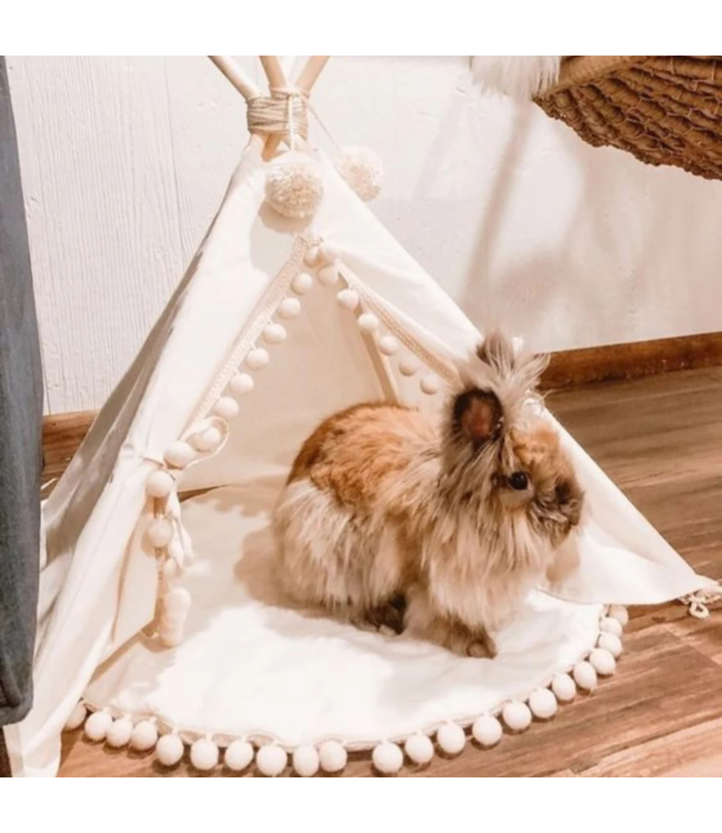 Tipi tent XS voor konijnen – matchend met kindertent