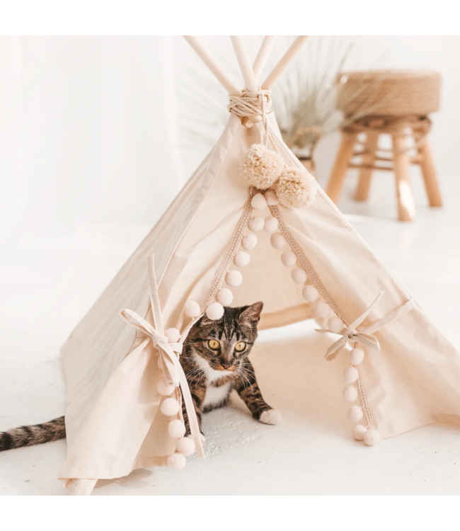 Tipi tent XS voor konijnen – matchend met kindertent