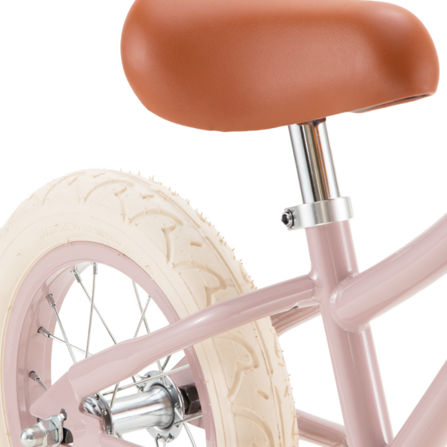 Vélo d’équilibre 12 pouces en rose dusty – vélo élégant pour tout-petits