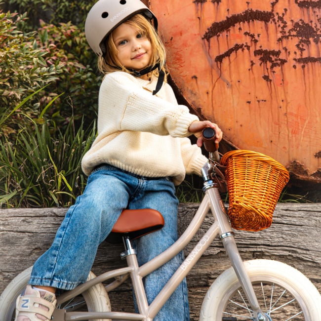 Balance Bike 12 Inch in Beige – durable balance bike for toddlers