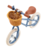 Blauwe 12 inch loopfiets – licht, veilig en met klassiek design
