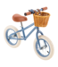 Blauwe 12 inch loopfiets – licht, veilig en met klassiek design