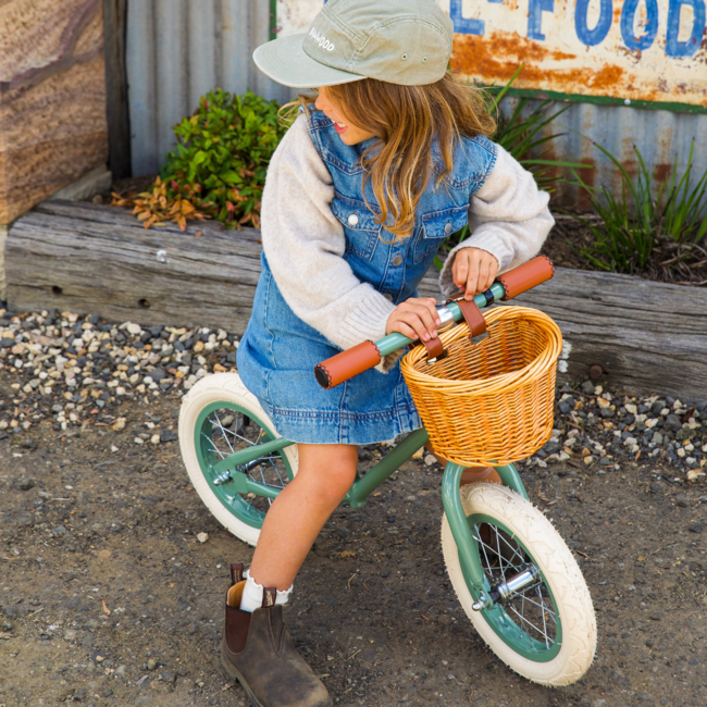 Balance Bike 12 Inch in green – durable balance bike for toddlers