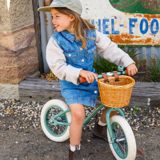 Balance Bike 12 Inch in green – durable balance bike for toddlers