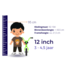 Blauwe 12 inch loopfiets – licht, veilig en met klassiek design