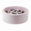 Piscine à balles ronde Soft Velvet 90 cm avec 200 balles au choix | Rose clair