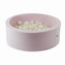 Piscine à balles ronde Soft Velvet 90 cm avec 200 balles au choix | Rose clair