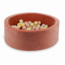 Ronde ballenbak soft velvet 90 cm met 200 ballen naar keuze | Canyon clay