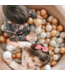 Donker beige ballenbak 90 cm met 200 ballen – veilig en comfortabel