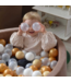 Donker beige ballenbak 90 cm met 200 ballen – veilig en comfortabel