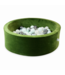 Olive groene ballenbak 90 cm met 200 ballen – veilig en comfortabel