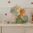 Nachtlampe Drache Grün aus FSC®-Holz | Warmes LED-Licht & Dimmbar
