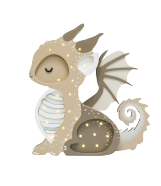 Little Lights Nachtlamp draak | Beige