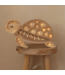 Schildpad nachtlamp beige – handgemaakte houten kinderlamp met zacht licht en timerfunctie