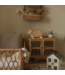 Schildpad nachtlamp beige – handgemaakte houten kinderlamp met zacht licht en timerfunctie