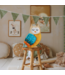 Uil nachtlamp mosterd – houten kinderlamp van Little Lights met zacht LED-licht, dimmer en timerfunctie