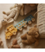 Trein kinderlamp met 2 wagonnen in geel en blauw