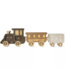 Trein kinderlamp Olive Valley – houten kinderlamp met 2 wagonnen in bruintinten