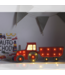 Handgemaakte houten tractorrode kinderlamp