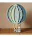 Blauwe luchtballon kinderlamp van hout – handgemaakt