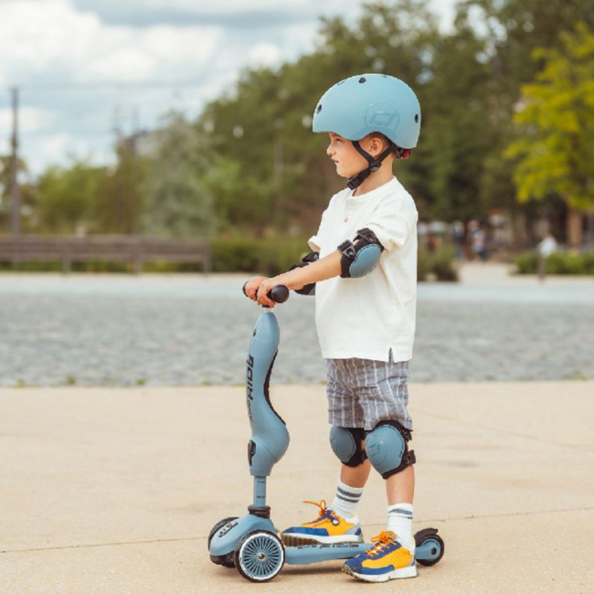 Beschermset voor kinderen in kleur steel – maat S