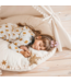 Oversized vloerkussen kinderkamer ecru met pompoms