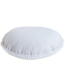 Oversized vloerkussen met pompoms – grijs met ruitpatroon