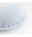 Oversized vloerkussen met pompoms – grijs met ruitpatroon