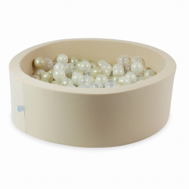 Ballenbak met 200 ballen | Beige – veilig en leuk voor je kindje