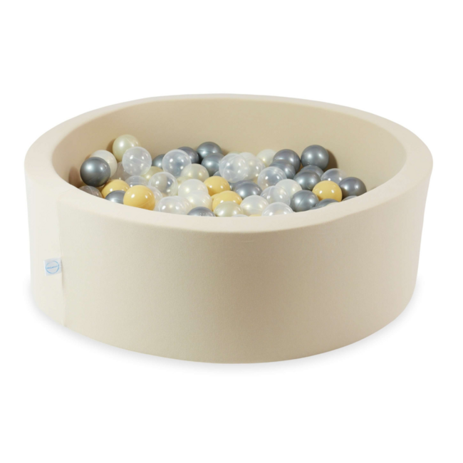 Ballenbak met 200 ballen | Beige – veilig en leuk voor je kindje
