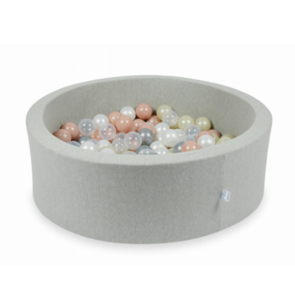 Mimii Bac à balles avec 200 balles - coton | Gris clair