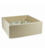 Vierkante ballenbak 110x110 in beige met 600 ballen – veilige speelplek voor je kindje