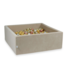 Ballenbak soft velvet vierkant | Beige, met 600 zachte ballen voor uren speelplezier