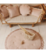 Sierkussen velvet abrikoos met franje – Soft Touch collectie