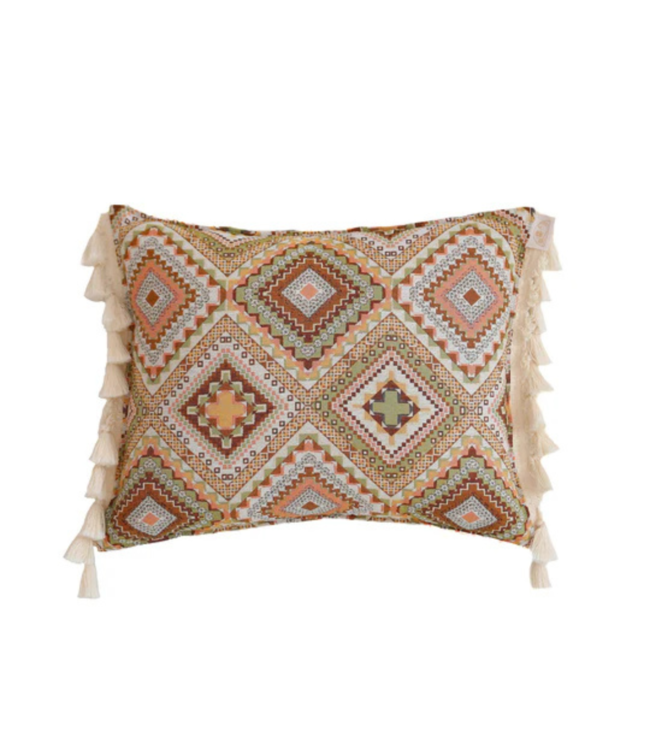 Sierkussen met boho franjes – sfeervol en zacht kussen uit de Boho Tribe collectie
