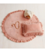Zacht vloerkleed kinderkamer in abrikoos met franjes – velvet speelmat uit de Soft Touch collectie