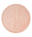 Zacht vloerkleed kinderkamer in abrikoos met franjes – velvet speelmat uit de Soft Touch collectie