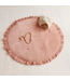 Zacht vloerkleed kinderkamer in abrikoos met franjes – velvet speelmat uit de Soft Touch collectie