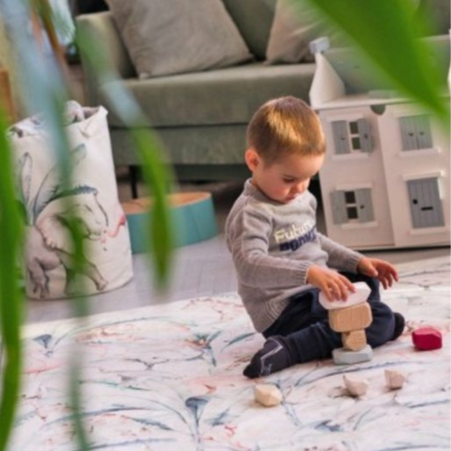 Speelgoedmand Africa Life stijl – warme natuurlijke uitstraling voor de kinderkamer