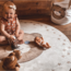 Speelgoedmand Teddy Solo – schattige opbergmand met beerprint voor kinderkamer